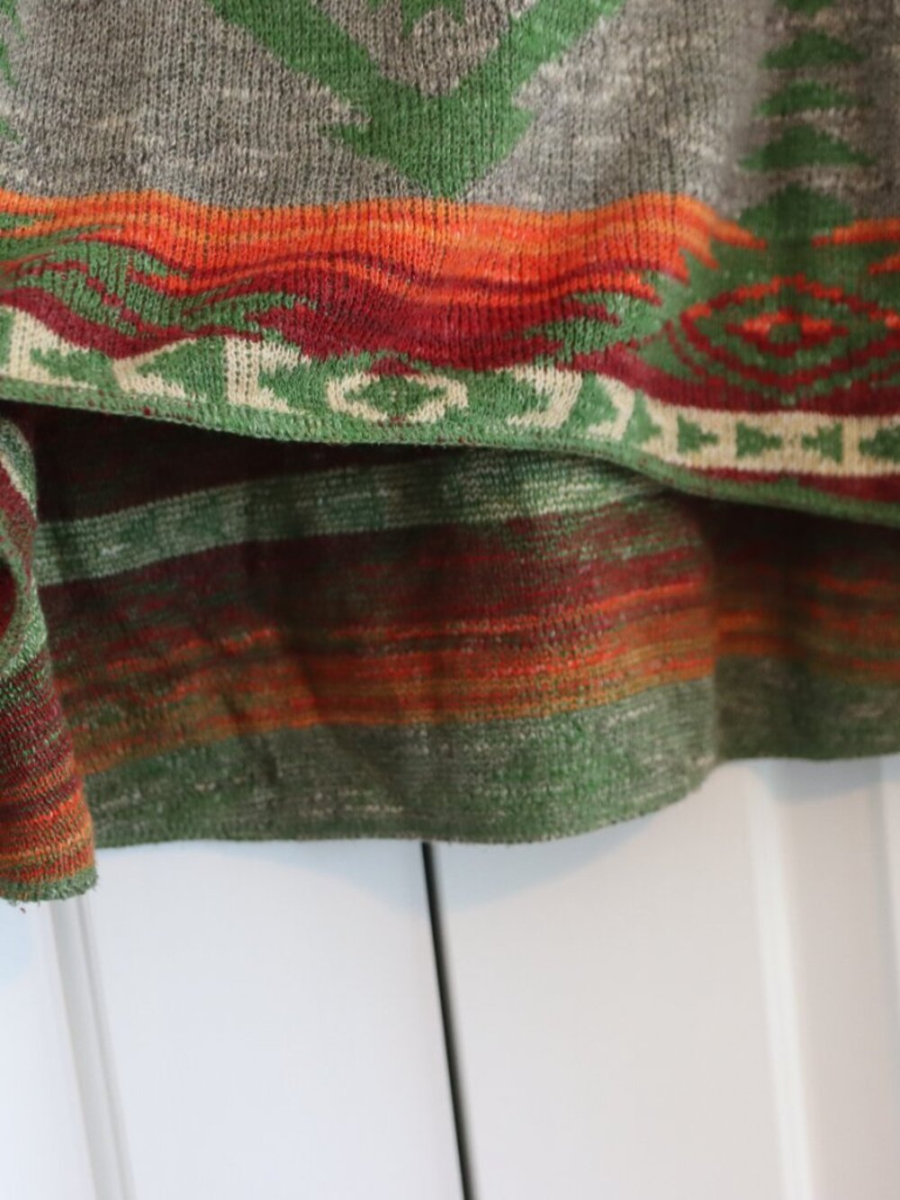 Denim & Supply Ralph Lauren Aztec Pattern Scoop Neck Sweater Size XL Flawed - Picture 12 of 15